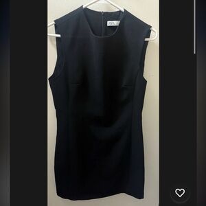 Zara Classic Black Dress Sz M party event dinner wedding trendy